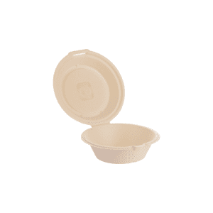 600ml bagasse round bowl