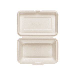 1000ml bagasse clamshell box